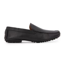 Mocassin cuir noirm-08 t41/46 Homme PIERRE CARDIN