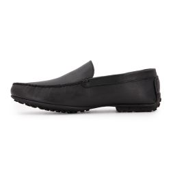 Mocassin cuir noirm-08 t41/46 Homme PIERRE CARDIN