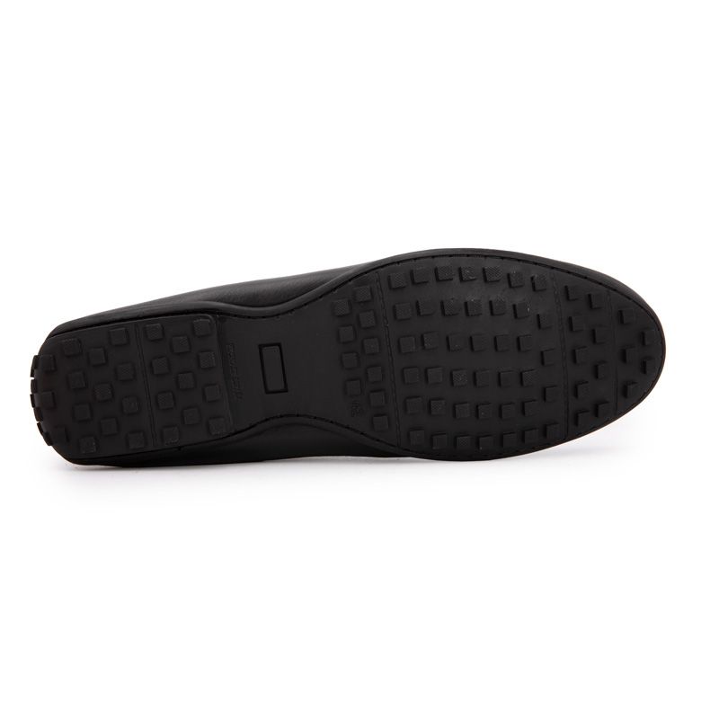 Mocassin cuir noirm-08 t41/46 Homme PIERRE CARDIN