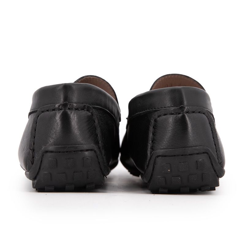 Mocassin cuir noirm-08 t41/46 Homme PIERRE CARDIN