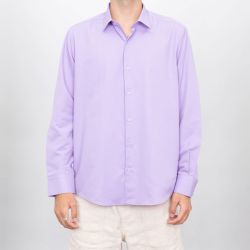 Chemise unie coton bordeaux poly bill00 Homme BILL TORNADE