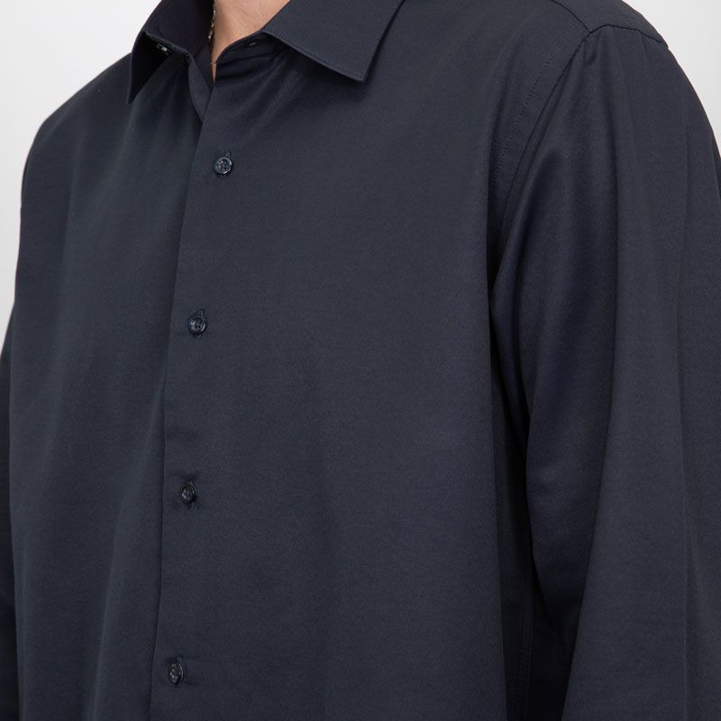 Chemise unie coton bordeaux poly bill00 Homme BILL TORNADE