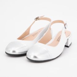 Ballerine nappa argent/nappa blanc loulou t36/41 Femme XAVIER DANAUD Ballerine nappa argent/nappa blanc loulou t36/41 Femme XAVIER DANAUD