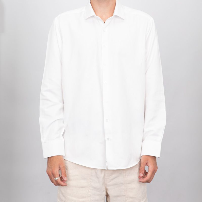 Chemise blanc farine c33 coton poly fanatisie bill00 Homme BILL TORNADE
