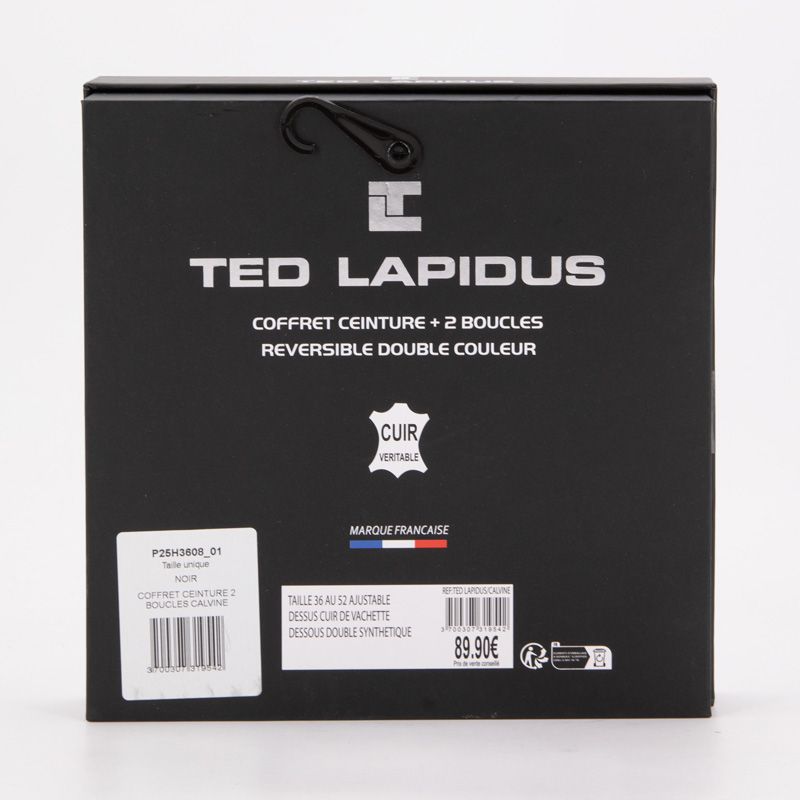 Coffret ceinture 2 boucles calvine Homme TED LAPIDUS