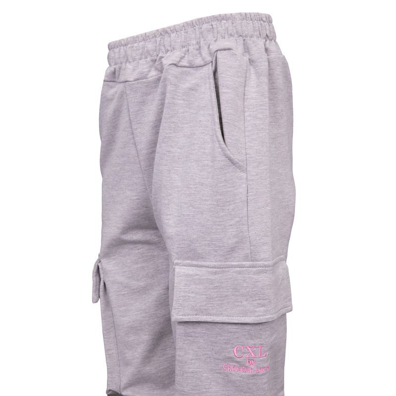 ENSEMBLE JOGGING FILLE GRIS ROSE HIVERCL194 4/14 ANS