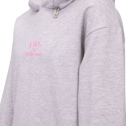 ENSEMBLE JOGGING FILLE GRIS ROSE HIVERCL194 4/14 ANS