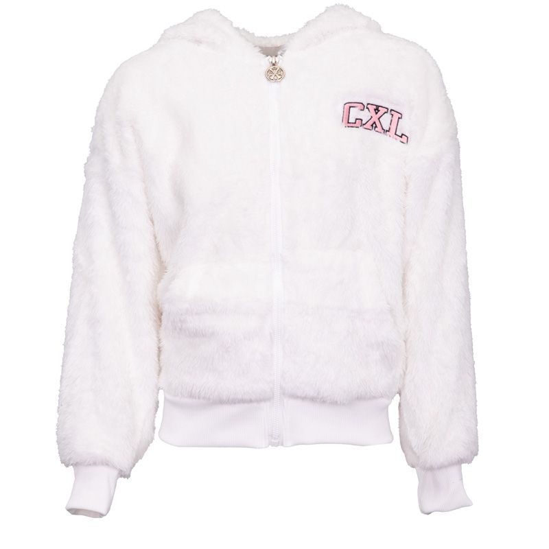 Veste polaire fille gris rose blanc hiverz105 4/14 ans Fille CXL BY CHRISTIAN LACROIX