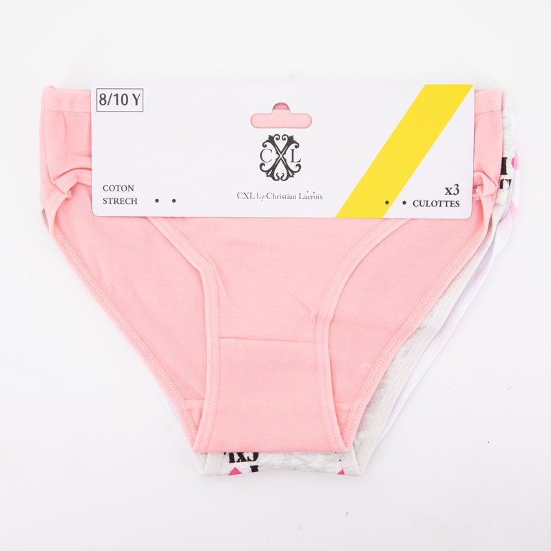 Lot de culotte x 3 sf04 4/14 ans Fille CXL BY CHRISTIAN LACROIX