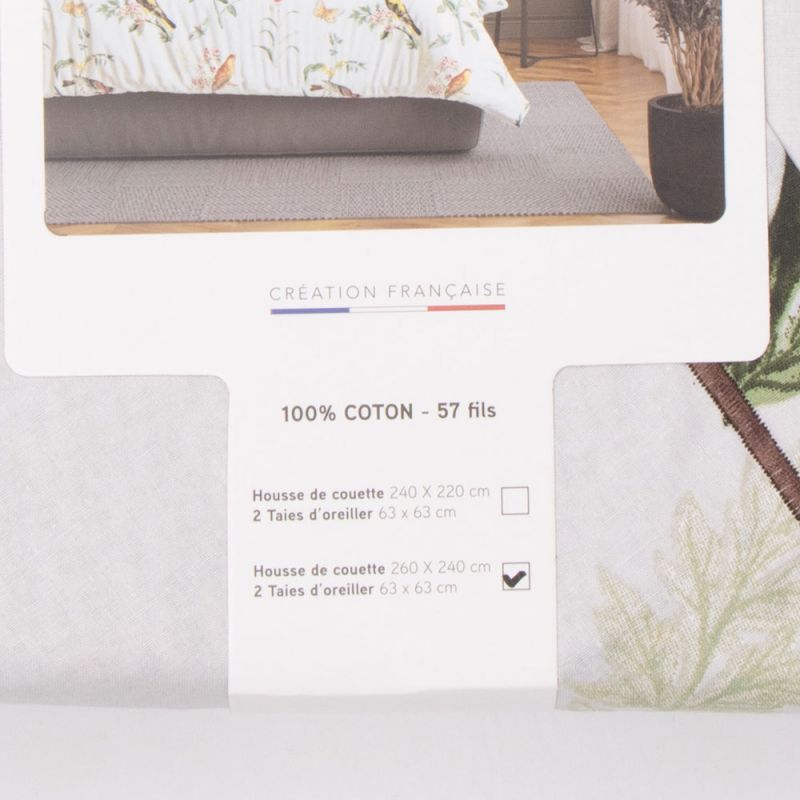 Parure de lit clarisse 240x260 Mixte PASSION D ELLY