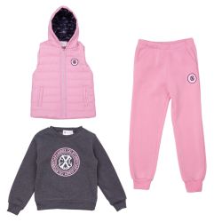 Ensemble 3 pcs fille marine rose hiverz312 1/5 ans Fille CXL BY CHRISTIAN LACROIX