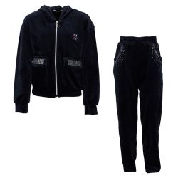 Ensemble velour marine rose gris hivercl174 4/14 ans Enfant CXL BY CHRISTIAN LACROIX