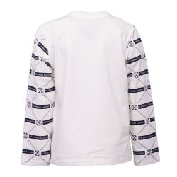 Tee shirt ml garcon marine et blanc permz184 4/14 ans Enfant CXL BY CHRISTIAN LACROIX