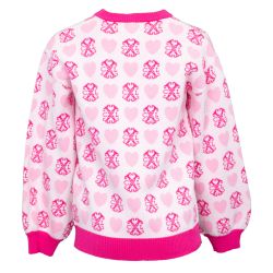 Pull fille gris rose hivercxl11 4/14 ans Fille CXL BY CHRISTIAN LACROIX