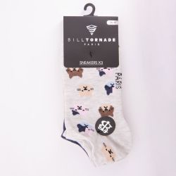 Chaussettes x3 bill tornade 36/42 fantaisie 11088 Femme BILL TORNADE