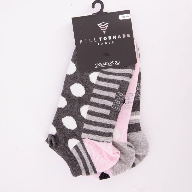 Chaussettes x3 bill tornade 36/42 fantaisie 11088 Femme BILL TORNADE