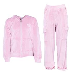 Ensemble velour marine rose gris hivercl173 4/14 ans Enfant CXL BY CHRISTIAN LACROIX