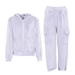 Ensemble velour marine rose gris hivercl173 4/14 ans Enfant CXL BY CHRISTIAN LACROIX
