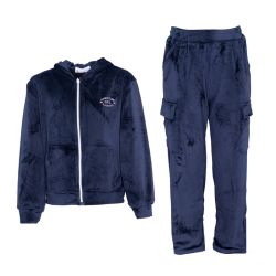 Ensemble velour marine rose gris hivercl173 4/14 ans Enfant CXL BY CHRISTIAN LACROIX