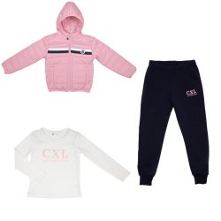 Ensemble 3 pcs fille rose hiverz310 1/5 ans Fille CXL BY CHRISTIAN LACROIX