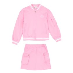 Ensemble blouson "sweat" jupe marine rose perm cl199 4/14 ans Enfant CXL BY CHRISTIAN LACROIX