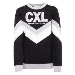 Pull garcon marine, gris, noir hivercxl13 4/14 ans Garçon CXL BY CHRISTIAN LACROIX
