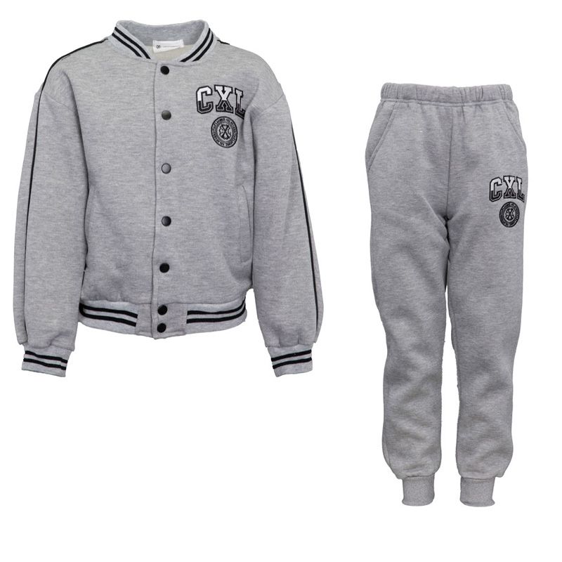 Ensemble jogging garcon gris et bleu marine hiverbl18 4/14 ans Garçon CXL BY CHRISTIAN LACROIX