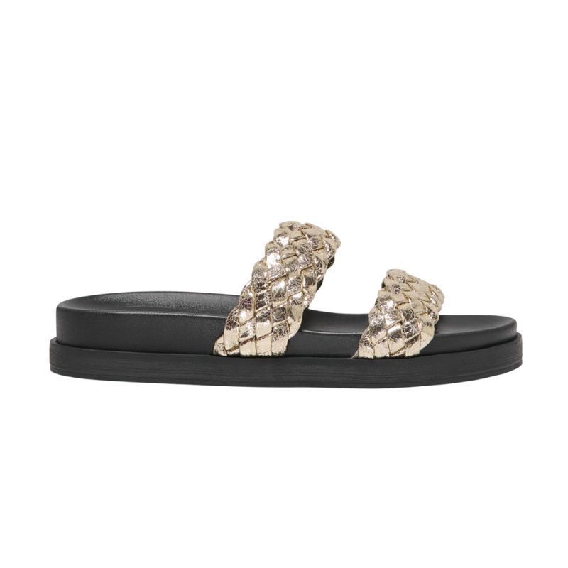 Mules minnie tressées gold Femme ONLY
