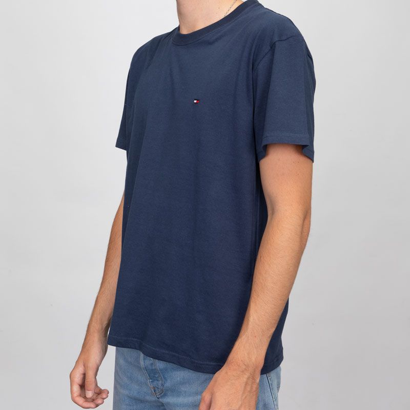 T-shirt logo brodé coton col ras de cou Homme TOMMY HILFIGER