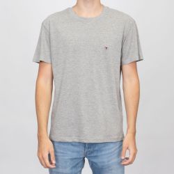 T-shirt logo brodé coton col ras de cou Homme TOMMY HILFIGER