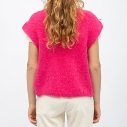 GILET ROSE SADE