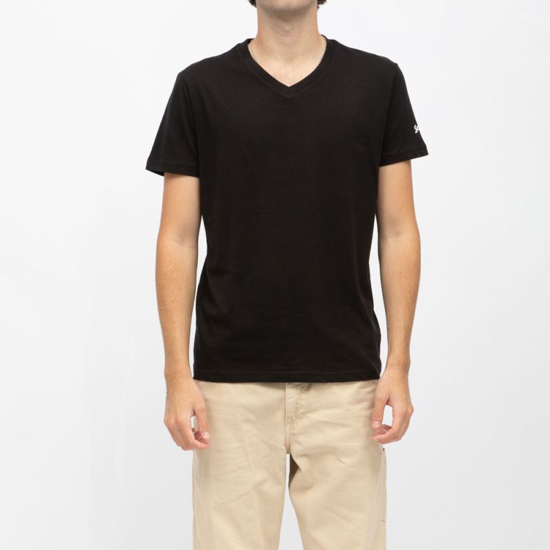 Tee shirt blanc col v basic Homme SCHOTT