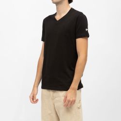 Tee shirt blanc col v basic Homme SCHOTT