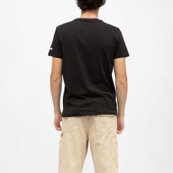 Tee shirt blanc col rond basic Homme SCHOTT