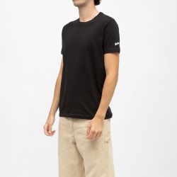 Tee shirt blanc col rond basic Homme SCHOTT