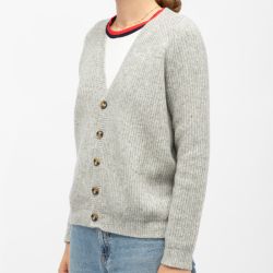 Gilet 03-gris chine maeve-m212423h7e Femme LA PETITE ETOILE