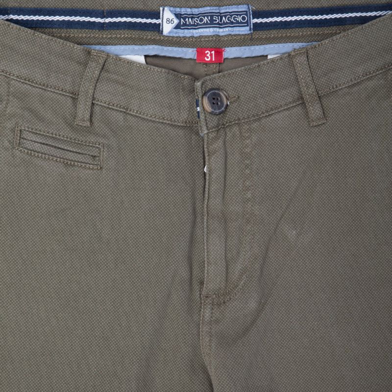 Pantalon chino imprimé coton stretch tamar Homme BLAGGIO Pantalon chino imprimé coton stretch tamar Homme BLAGGIO
