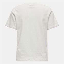 Tee shirt poche avant karen avec surpiques Femme ONLY