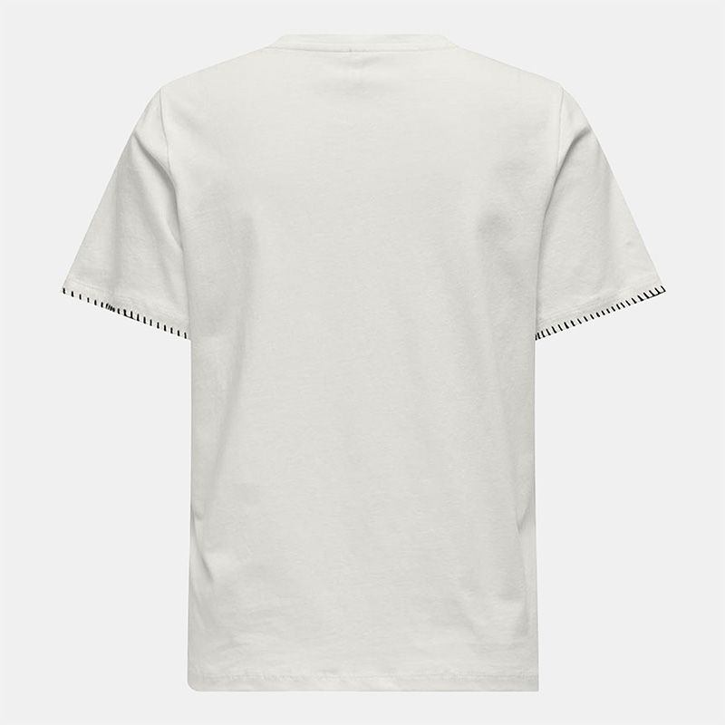 Tee shirt poche avant karen avec surpiques Femme ONLY