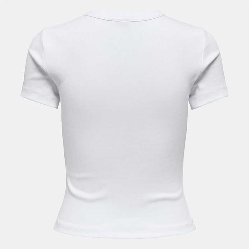 Tee shirt basique col rond coton bio Femme ONLY