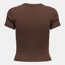 Tee shirt basique col rond coton bio Femme ONLY