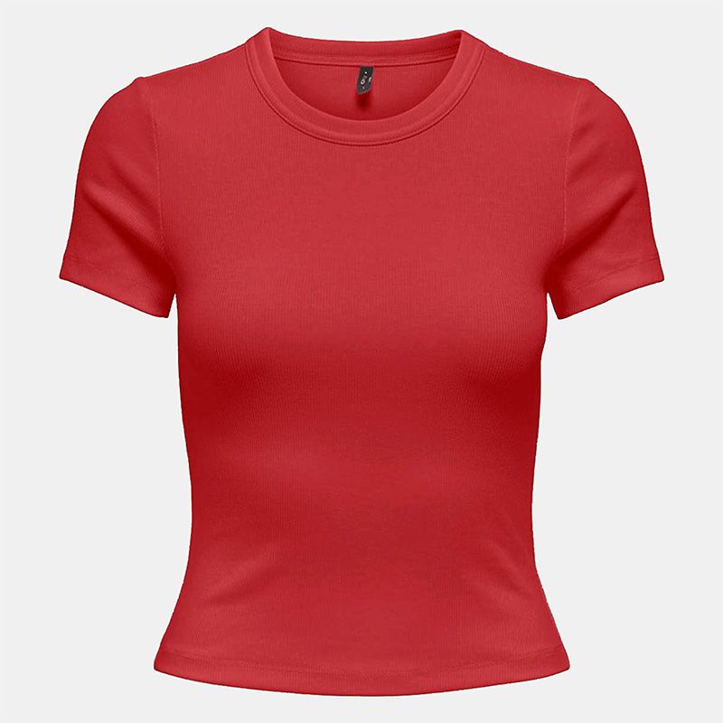 Tee shirt basique col rond coton bio Femme ONLY