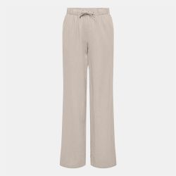Pantalon en lin fermeture cordon Femme ONLY