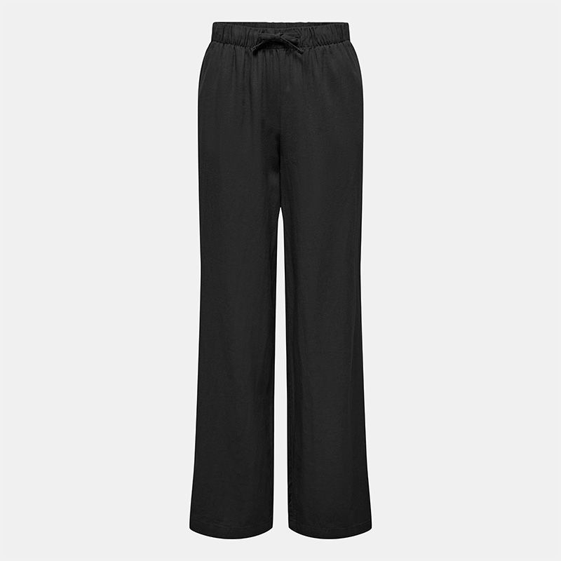 Pantalon en lin fermeture cordon Femme ONLY Pantalon en lin fermeture cordon Femme ONLY