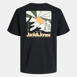 Tee shirt manches courtes mine noir imprimé paysage Homme JACK & JONES Tee shirt manches courtes mine noir imprimé paysage Homme JACK & JONES