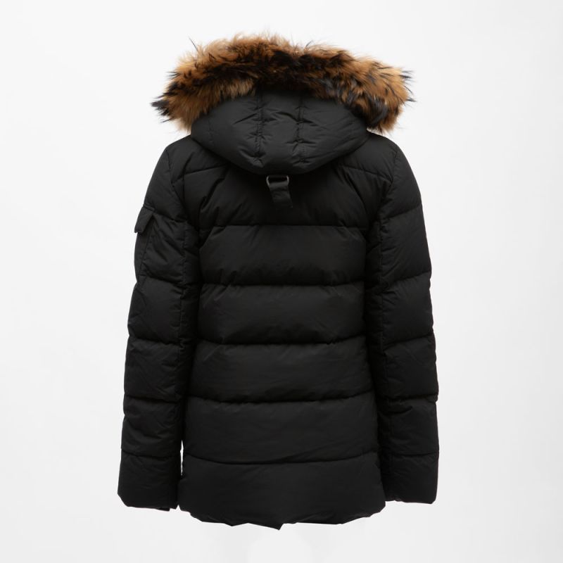 DOUDOUNE CAP FOURRURE AUTHENTIC MINI RIPSTOP FUR BLACK
