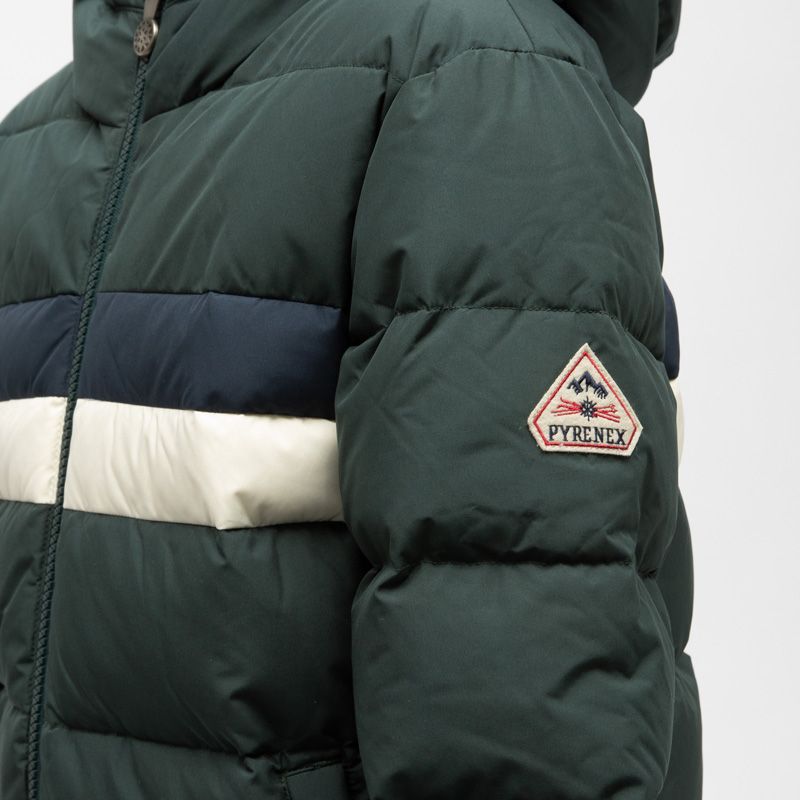 Doudoune capuche lukas baltic green Enfant PYRENEX