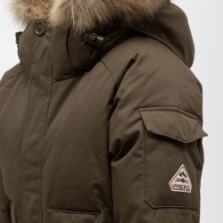 Parka cap fourrure jami fur sauge Enfant PYRENEX
