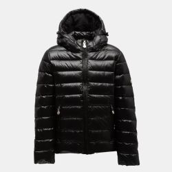 Doudoune capuche spoutnic shiny black Enfant PYRENEX