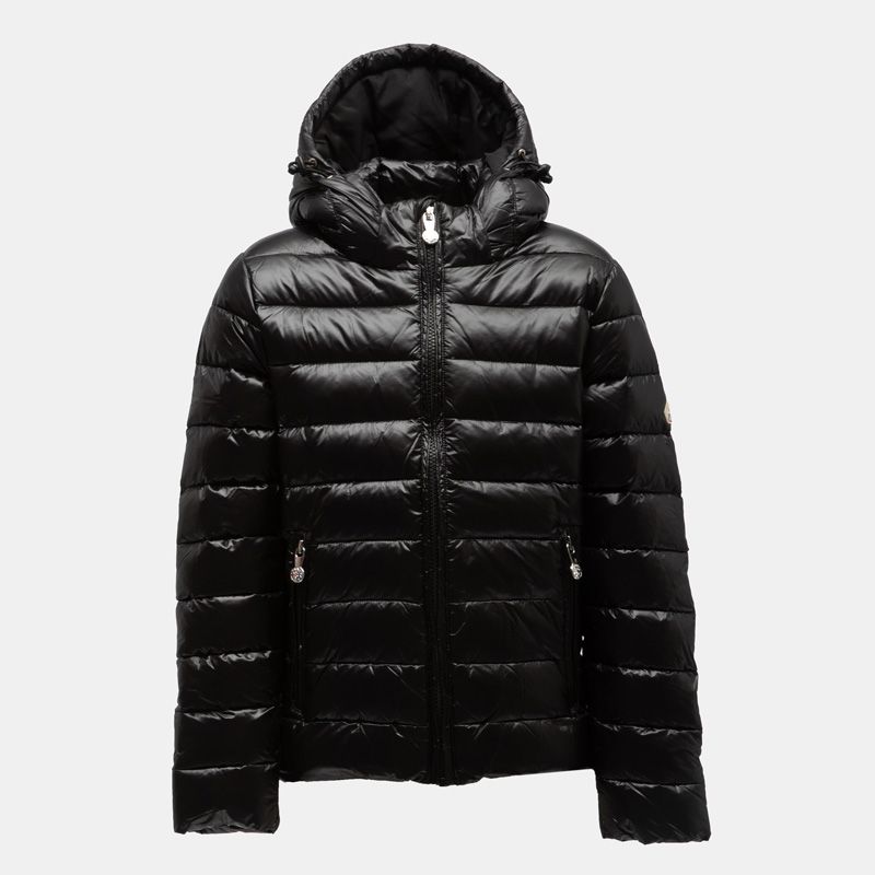 Doudoune capuche spoutnic shiny black Enfant PYRENEX